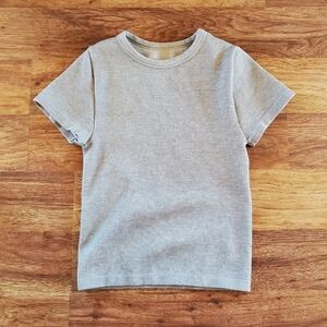 Better Together Size XS Short Ribbed Gray Top